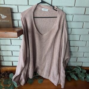 CJLA blush sweater